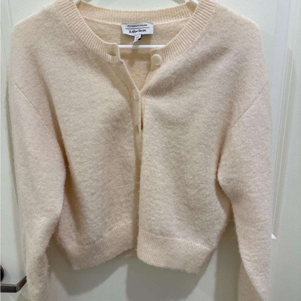 & Other Stories Soft Cream Cardigan